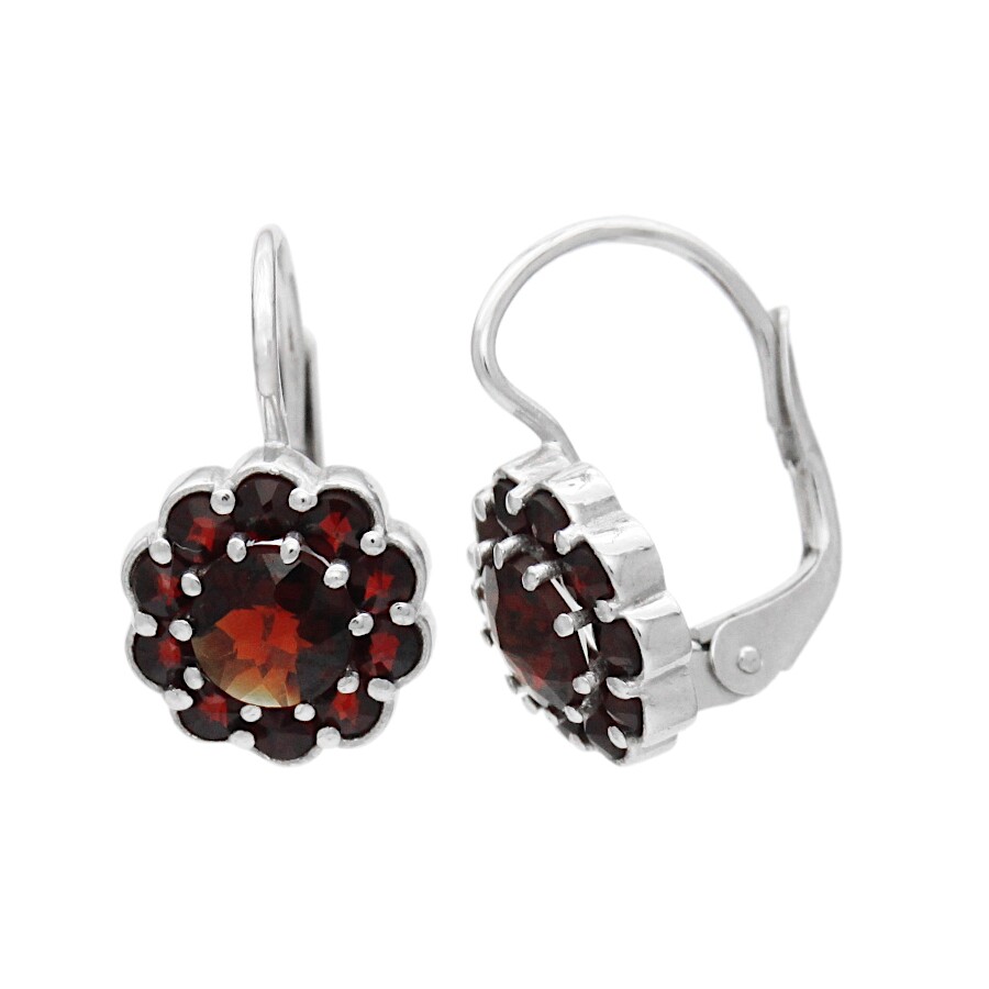 Náušnice s českým granátom a almandínom 880